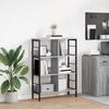 vidaXL Bookshelf Grey Sonoma 82 x 32 x 112 cm Engineered Wood