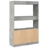 vidaXL Highboard&nbsp;Concrete Grey 92x33x140 cm Engineered Wood