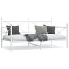 vidaXL Day Bed without Mattress White 100x200 cm Steel