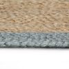 vidaXL Handmade Rug Jute with Olive Green Border 180 cm