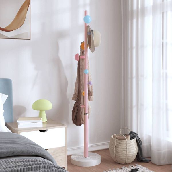 vidaXL Coat Stand Pink 172 cm Powder-coated Iron