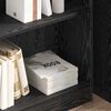 vidaXL Bookshelf Black Oak 80 x 24 x 76 cm Engineered Wood