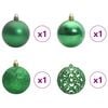 vidaXL Artificial Christmas Tree with 150 LEDs Green 68 x 68 x 120 cm