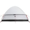 vidaXL Family Tent Dome 6-Person White Blackout Fabric Waterproof