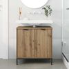 vidaXL Bathroom Sink Cabinet with Door Artisan Oak 60.5 x 33.5 x 61 cm