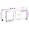 vidaXL TV Cabinet White 100.5x39x43.5 cm Steel