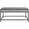 vidaXL Coffee Table with Infinity LED Grey Sonoma 90x50x41 cm