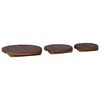 vidaXL Plant Stool 3 pcs Brown Mahogany Wood