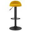 vidaXL Bar Stools 2 pcs Yellow Velvet