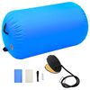 vidaXL Inflatable Gymnastic Roll with Pump 100x60 cm PVC Blue