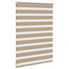 vidaXL Zebra Blind Sand Brown 105x100 cm Fabric Width 100.9 cm Polyester