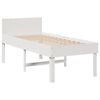vidaXL Bed Frame without Mattress White 90x200 cm Solid Wood Pine