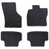 vidaXL Car Mat 4 pcs Black suitable for Audi A3 2012-2020 Rubber