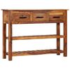 vidaXL Sideboard with 3 Drawers 110x30x80 cm Solid Acacia Wood