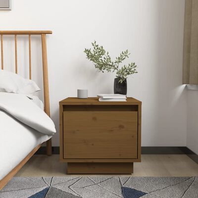 vidaXL Bedside Cabinets 2 pcs Honey Brown 35x34x32 cm Solid Wood Pine