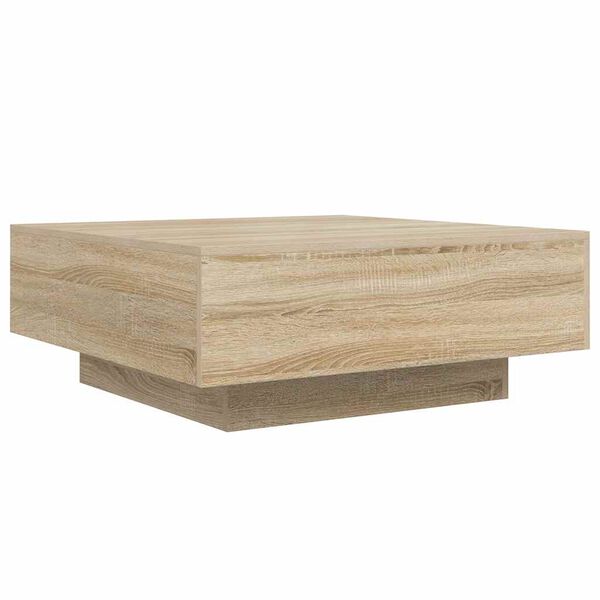 vidaXL Coffee Table Sonoma Oak 80x80x31 cm Engineered Wood