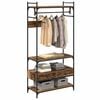 vidaXL Wardrobe with Shelf Old wood 89 x 39 x 184.5 cm Engineered wood