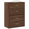 vidaXL Cabinets with 2 Drawers 2 pcs Brown Oak 60x31x40 cm Engineered Wood