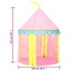 vidaXL Children Play Tent with 250 Balls Pink 100x100x127 cm