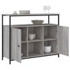 vidaXL Sideboard Grey Sonoma 100x35x80 cm Engineered Wood