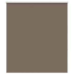 vidaXL Roller Blind Blackout Coffee 135x130 cm Fabric Width 131.6 cm Polyester