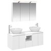 vidaXL Bathroom Cabinet Set 4 pcs White Engineered Wood