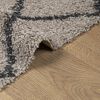 vidaXL Shaggy Rug PAMPLONA High Pile Modern Beige and Anthracite 200x280 cm