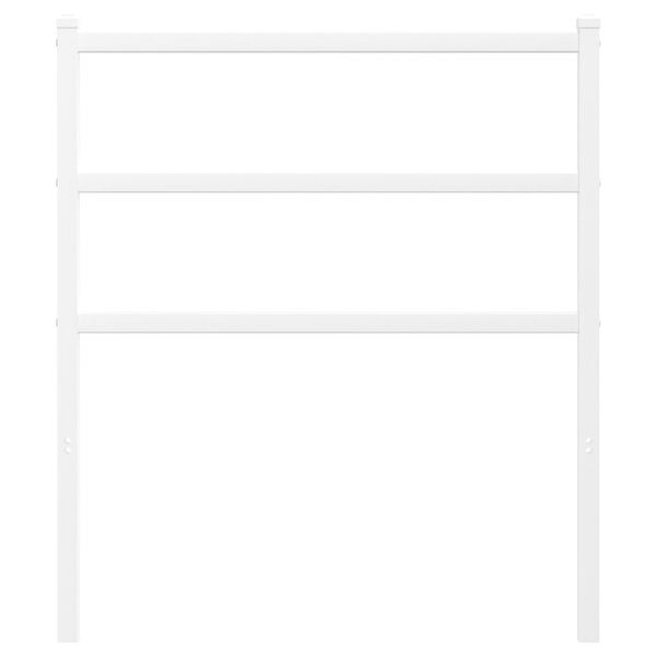 vidaXL Metal Replace Headboard White 80 cm