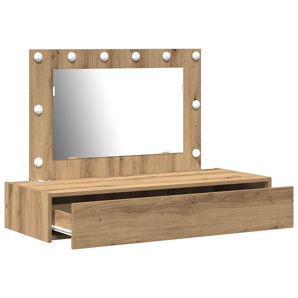 vidaXL Dressing Table Brown 100 x 40 x 70 cm Engineered Wood