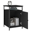 vidaXL Bedside Cabinet Black 40x42x60 cm Engineered Wood