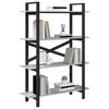 vidaXL Bookshelf Grey Sonoma 100 x 33.5 x 140 cm Engineered Wood