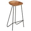 vidaXL Bar Stools 2 pcs Solid Acacia Wood