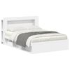 vidaXL Bed Frame with Storage White 140 x 200 cm Engineered Wood