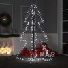 vidaXL Christmas Cone Tree 200 LEDs Indoor and Outdoor 98x150 cm