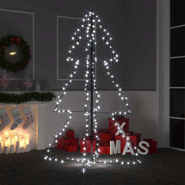 vidaXL Christmas Cone Tree 200 LEDs Indoor and Outdoor 98x150 cm