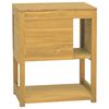 vidaXL Bathroom Cabinet | Natural teak | Solid teak wood | Medium
