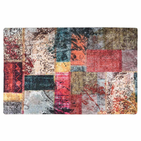 vidaXL Rug Washable Patchwork 80x150 cm Multicolour