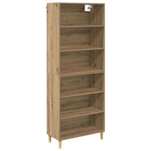 vidaXL Highboard Artisan Oak 69.5 x 32.5 x 180 cm Engineered Wood