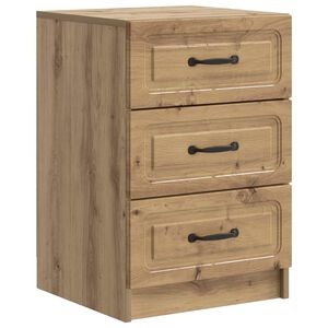 vidaXL Bedside Cabinet Artisan Oak 43 x 41 x 63.5 cm Engineered Wood