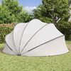 vidaXL Pool Dome Folding Manual Grey and Orange 500 x 500 x 236 cm