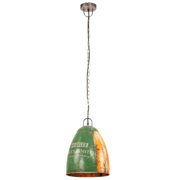 vidaXL Industrial Hanging Lamp 25 W Multicolour Round 32 cm E27