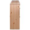 vidaXL Shoe Cabinet with 2 Flaps 113x35x89 cm Solid Pine Wood
