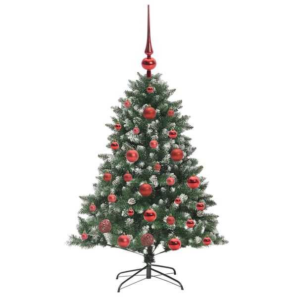vidaXL Artificial Christmas Tree with 150 LEDs Green 85 x 85 x 120 cm