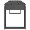 vidaXL Garden Bench Grey 110x38x45 cm Solid Wood Pine
