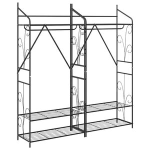 vidaXL Open Wardrobe Plain 2 pcs 78 x 36 x 158 cm