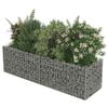 vidaXL Gabion Raised Bed Galvanised Steel 180x50x50 cm
