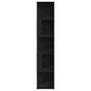 vidaXL Corner Shelves Black Oak 33 x 33 x 164.5 cm Engineered Wood