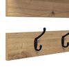 vidaXL Wall-Mounted Coat Rack with Shelf Artisan Oak 90 x 15 x 36 cm