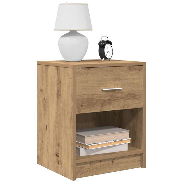 vidaXL Bedside Cabinets 2 pcs with Drawer Artisan Oak 40x34x50 cm