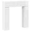 vidaXL Fireplace Surround High Gloss White 102 x 18 x 100.5 cm
